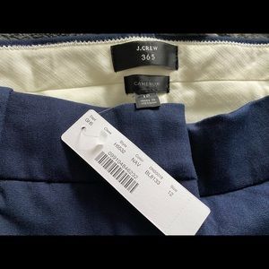 J. Crew Cameron Slim Crop Pant in Bi-Stretch Cotton. Navy Blue NWT never worn